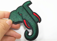 Small Handmade 3D Embroidery Patches Vivid Color Elephant Pattern